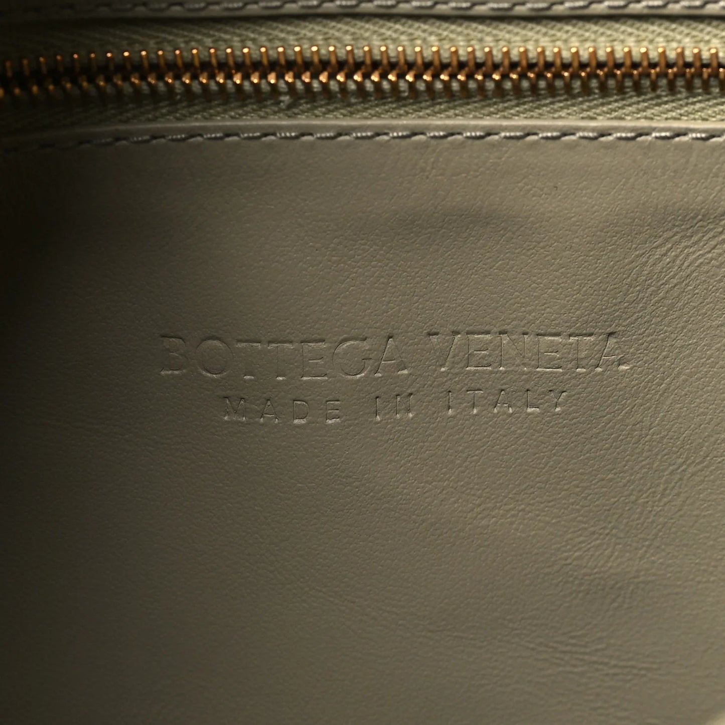 Bottega Veneta Calfskin Intrecciato Small Hop Travertine - Ash Green