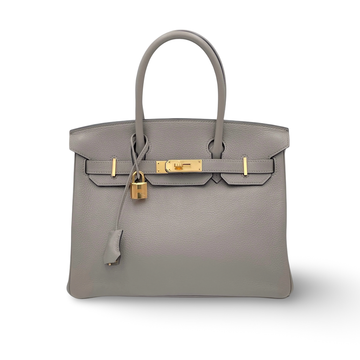 Hermes Taurillon Novillo Birkin 35 Bag - GHW / Gris Asphaite