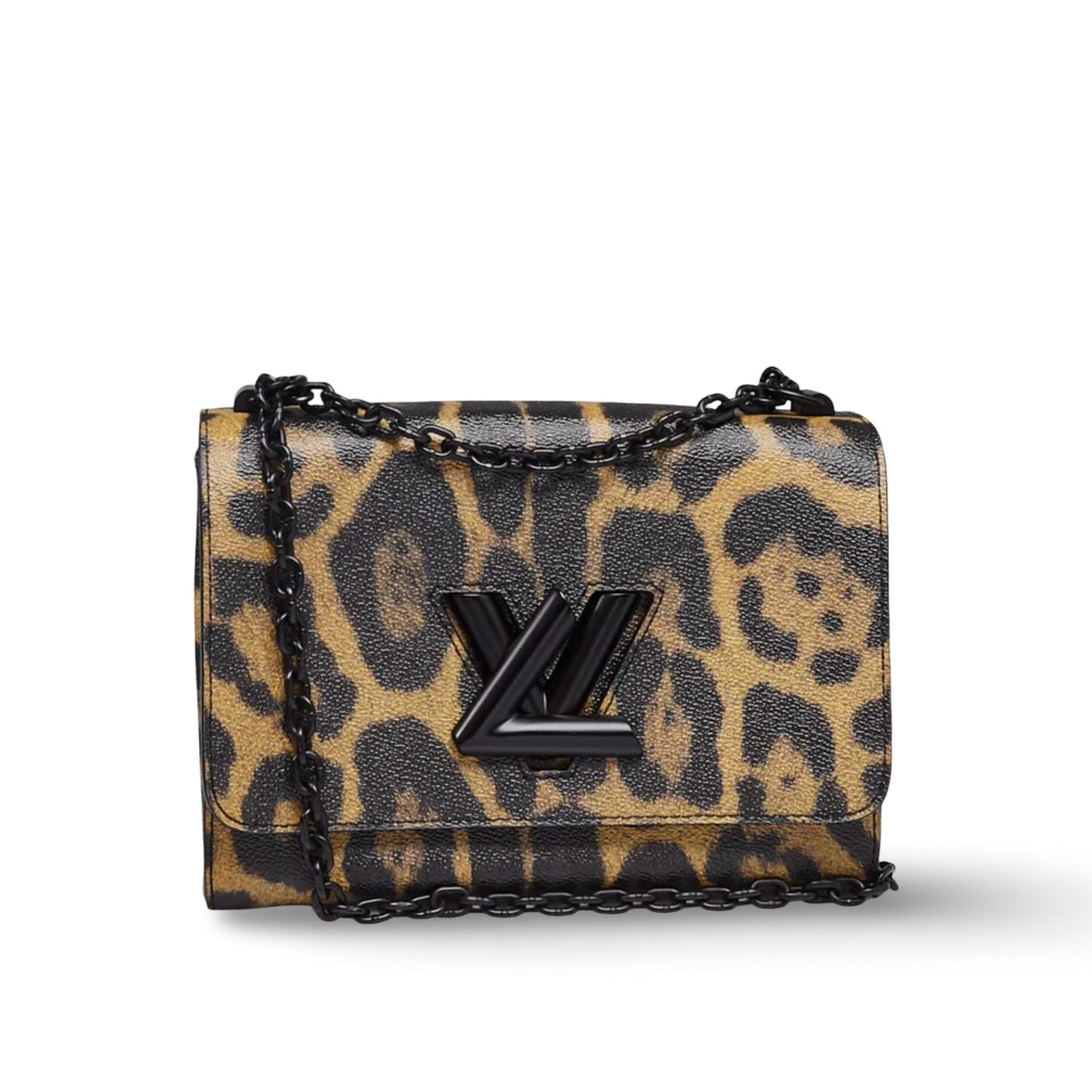 Louis Vuitton Calfskin MM Wild Animal Print Twist Shoulder Bag - BHW