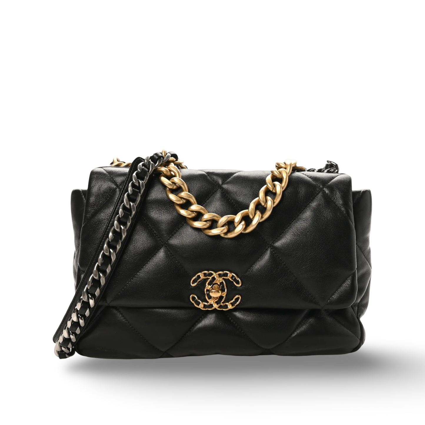 Chanel Quilted Lambskin Medium 19Bag - GHW/ Black