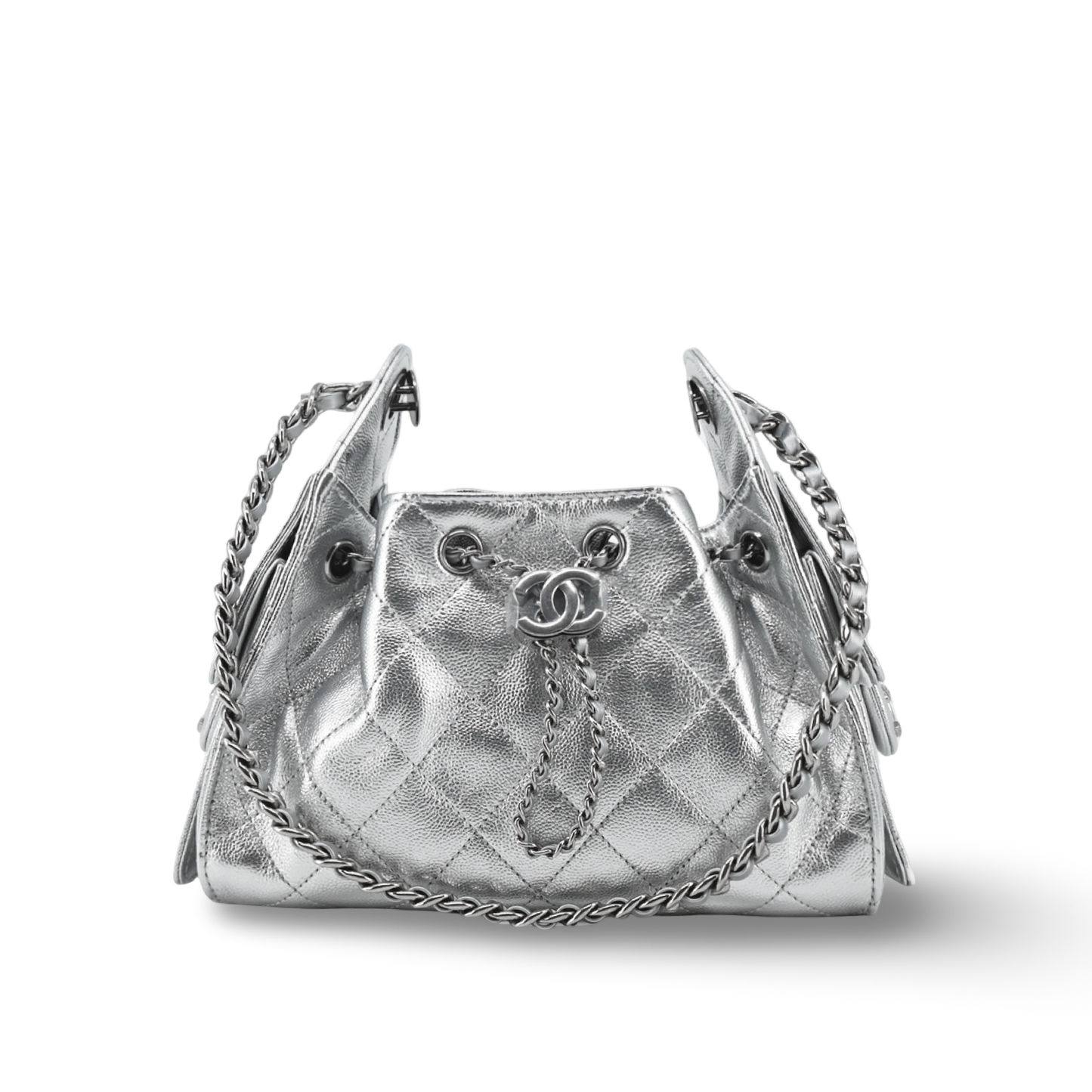 Chanel Quilted Caviar Mini 25bag - SHW/ Sliver