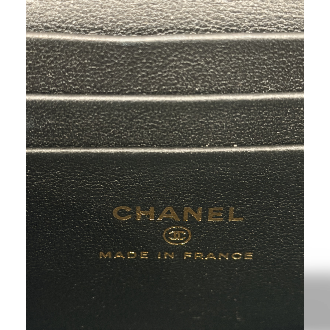 Quitled Tweed Medium Vanity Box - SHW/ Black/ White