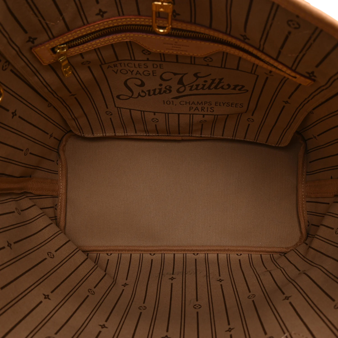 Louis Vuitton Monogram MM Neverfull Bag - GHW/ Brown
