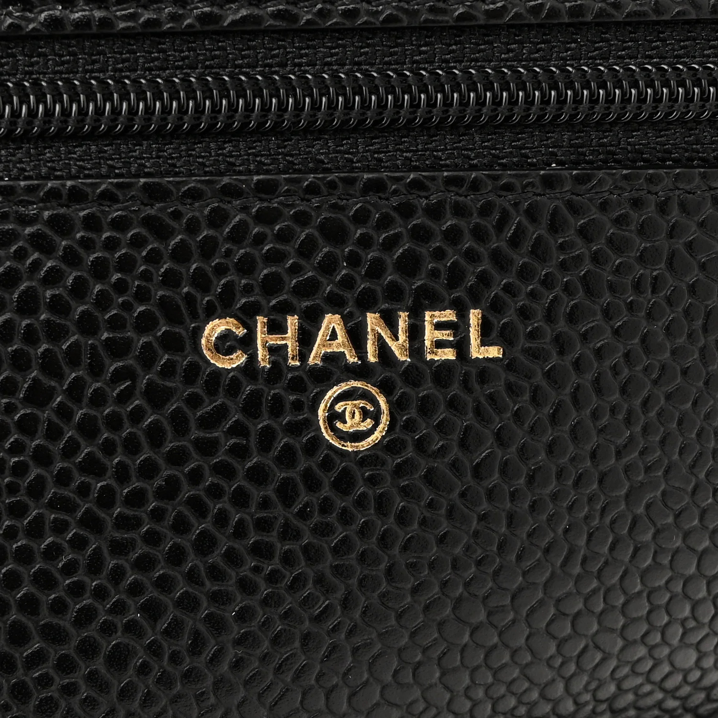 Chanel Quilted Caviar 25A Wallet On Chain - GHW/ Black