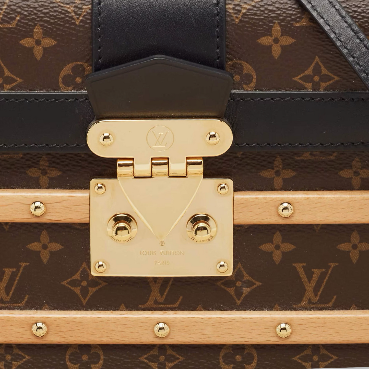 Louis Vuitton Monogram PM Trainon Hangbag -GHW /Brow.