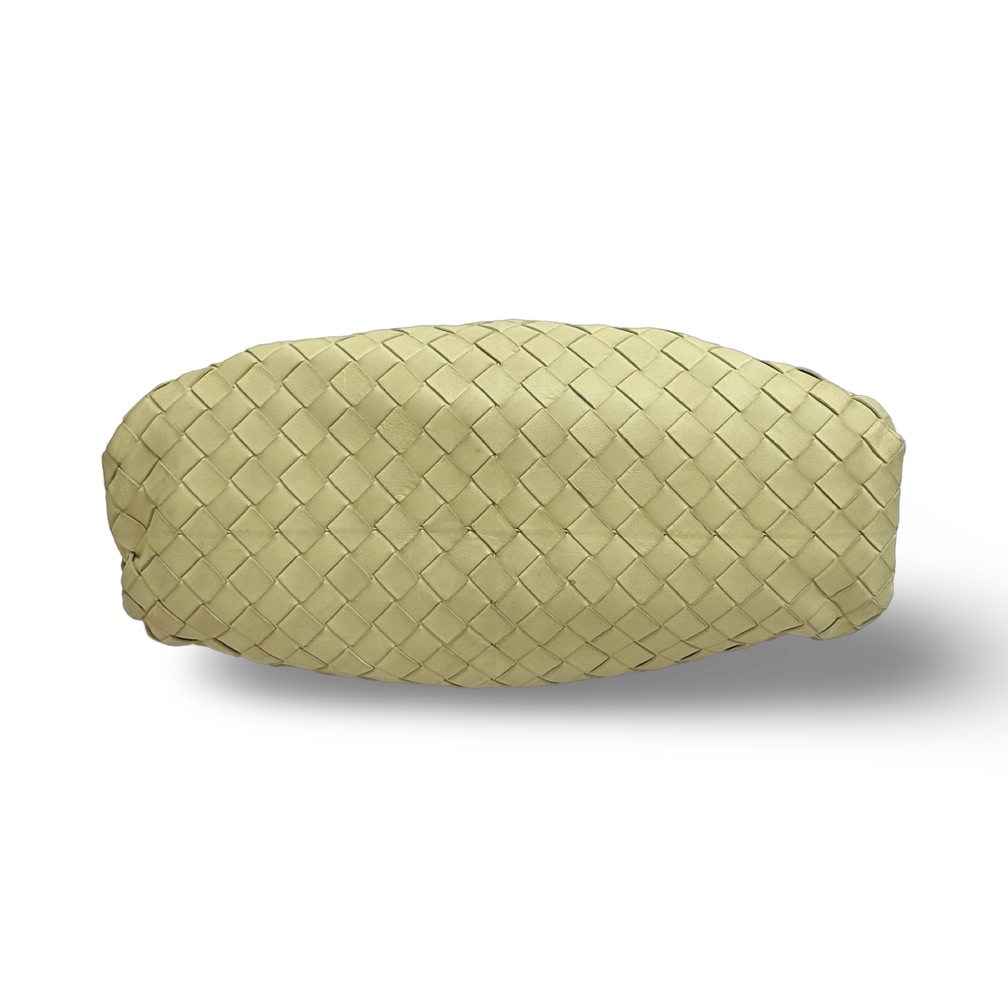 Bottega Veneta Lambskin Intrecciato  Clutch - Light Yellow