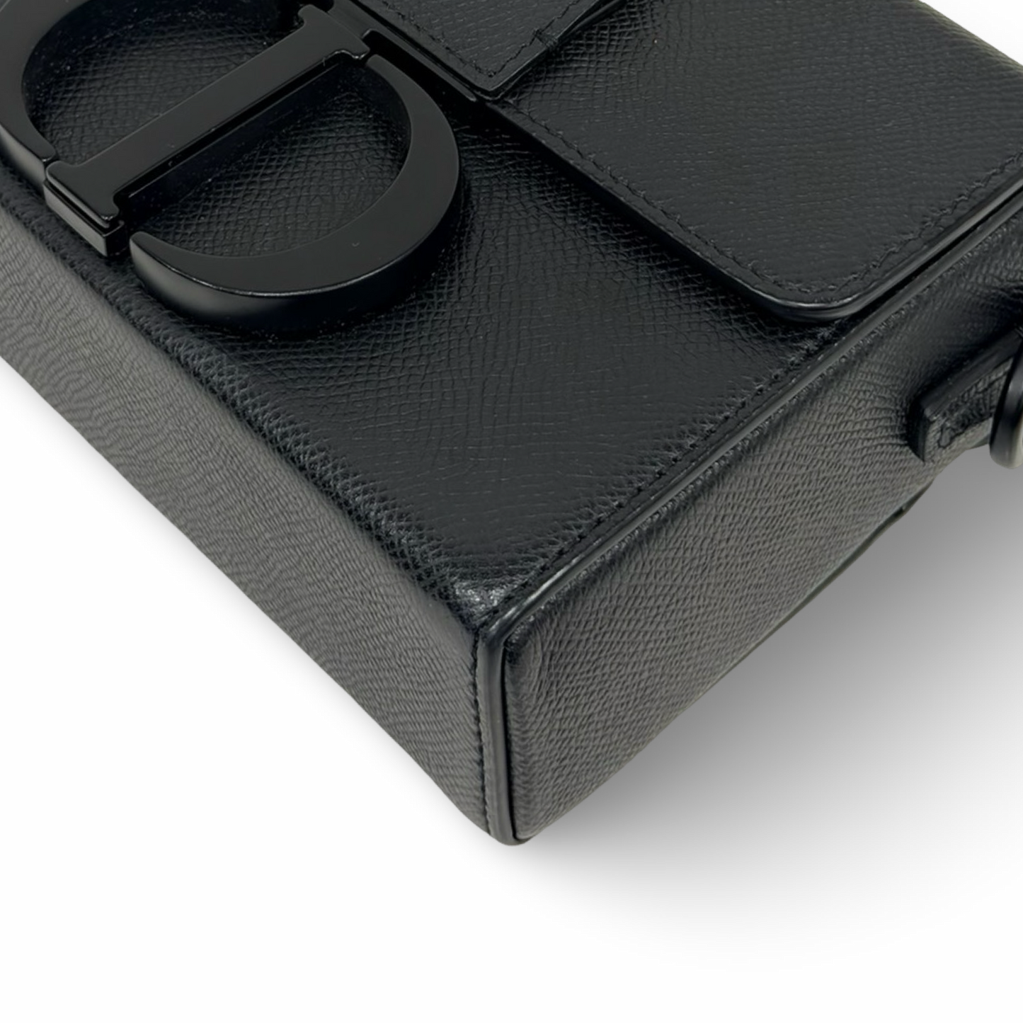 Dior Calfskin Ultra Matte 30 Montaigne Box Shoulder Bag - Black Metal / Black