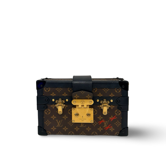 Louis Vuitton Monogram Petite Malle Bag - GHW / Brown