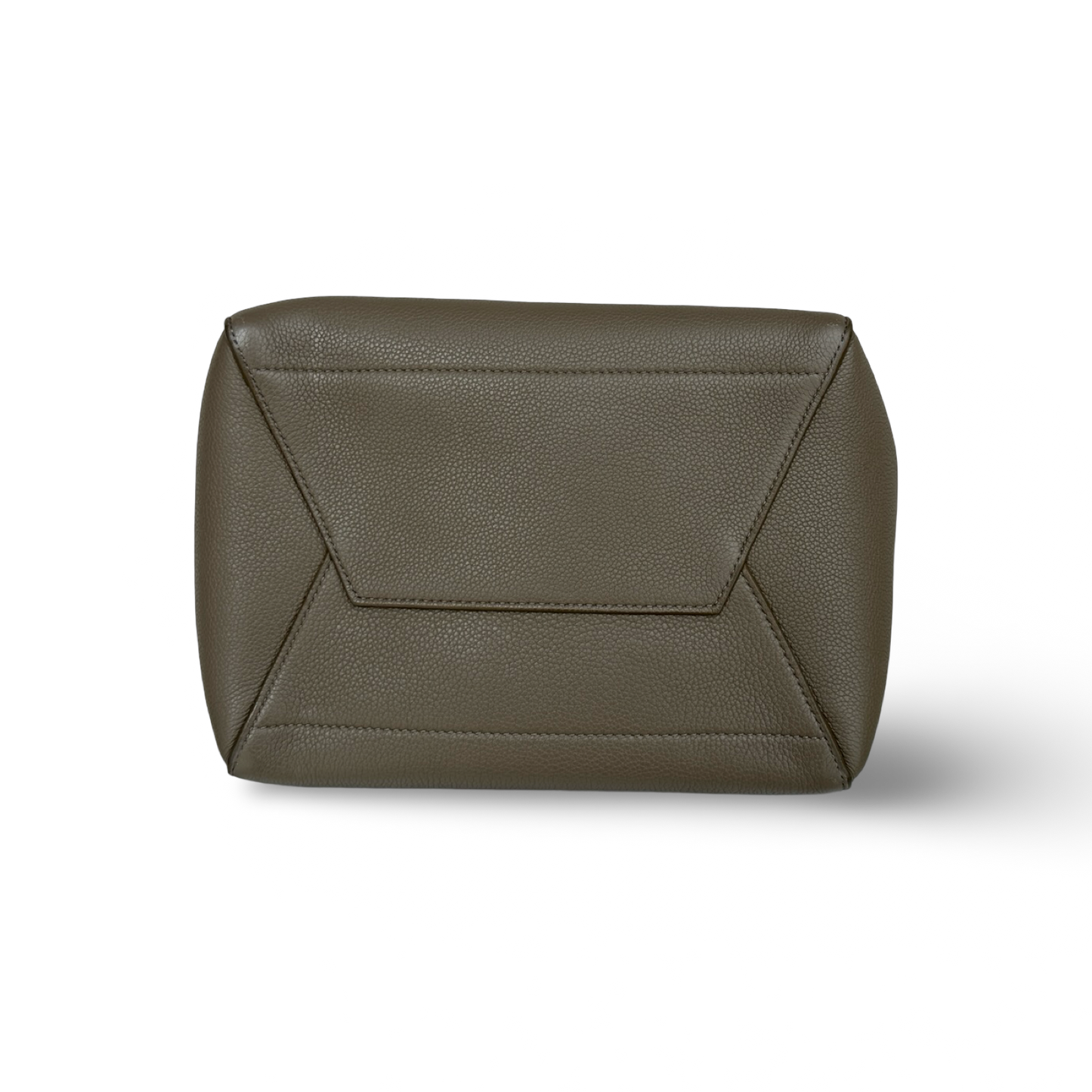 Celine Leather Medium Seau Sangle - Gray
