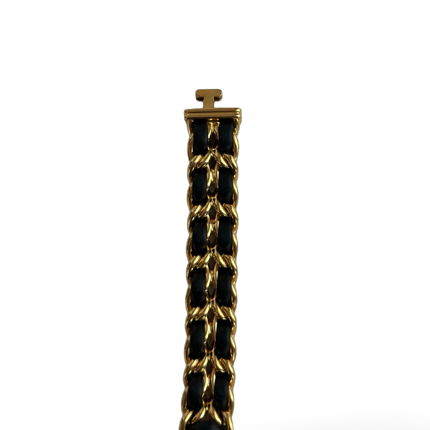 Chanel 1987 Premiere Chain Watch Large - GHW / Black