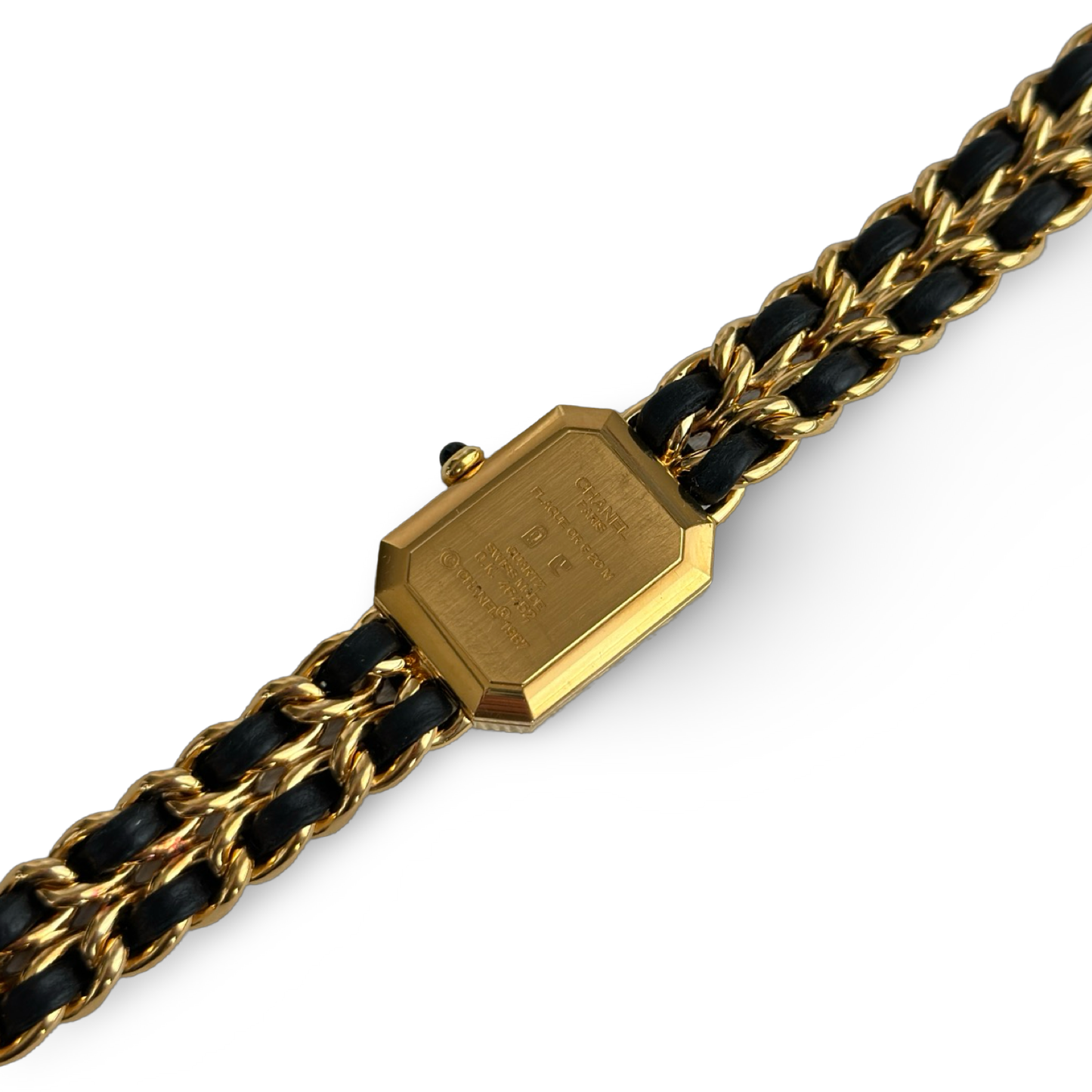 Chanel 1987 Premiere Chain Watch Large - GHW / Black