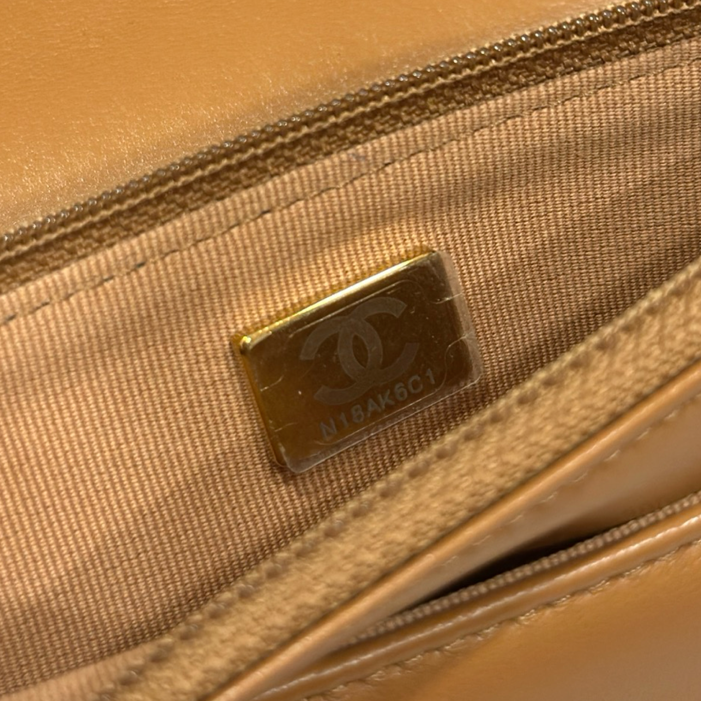 Chanel Quilted Lambskin 19 WOC - Gold and Silver Hardware Caramel