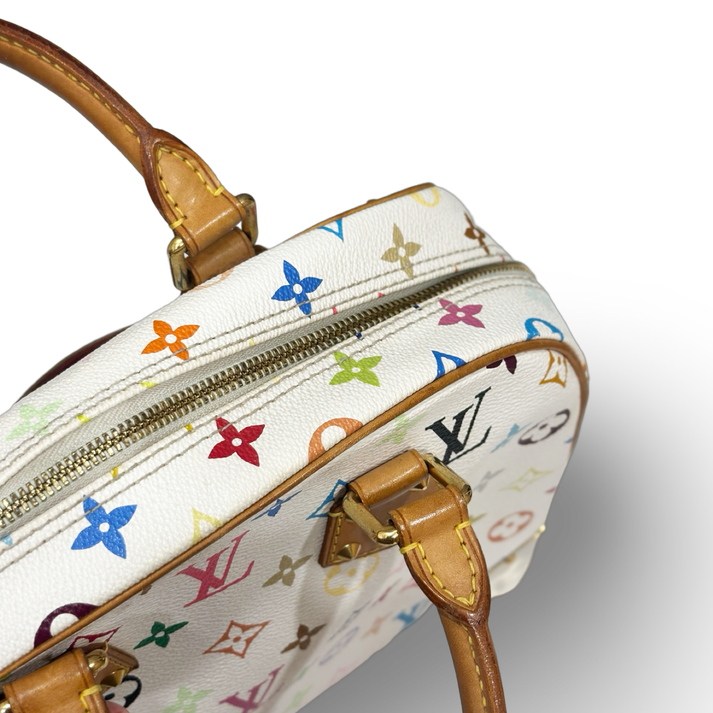 Louis Vuitton Deauville Multicolor - White / GHW