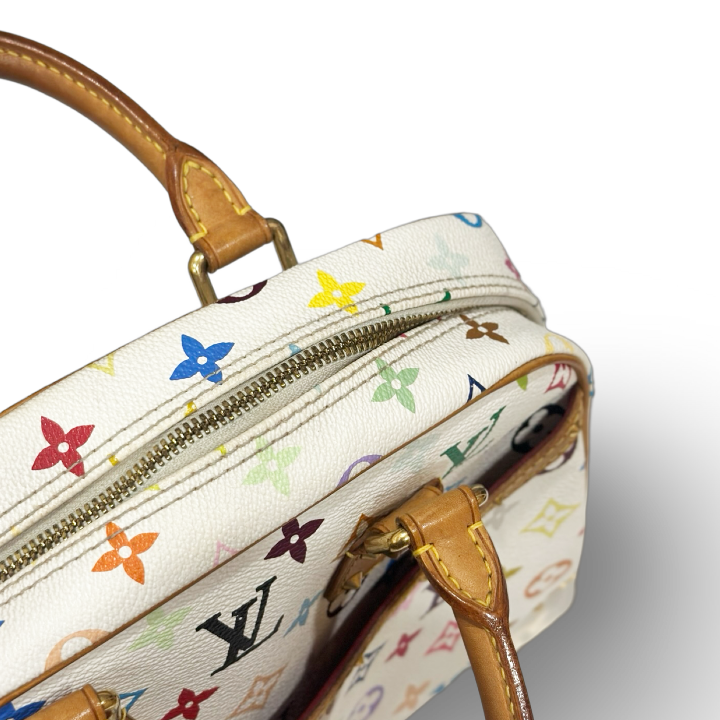 Louis Vuitton Deauville Multicolor - White / GHW