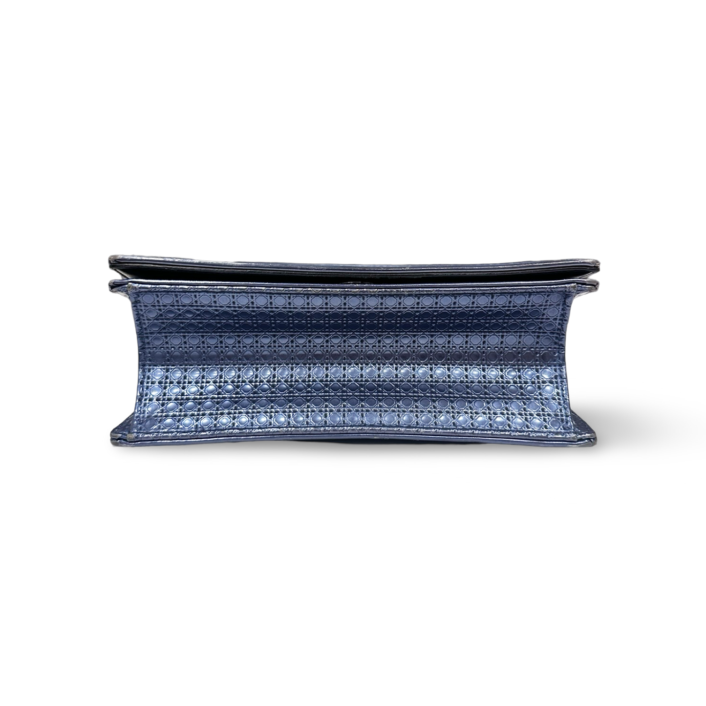 Dior Metallic Cannage Small Diorama Flap Bag - Blue