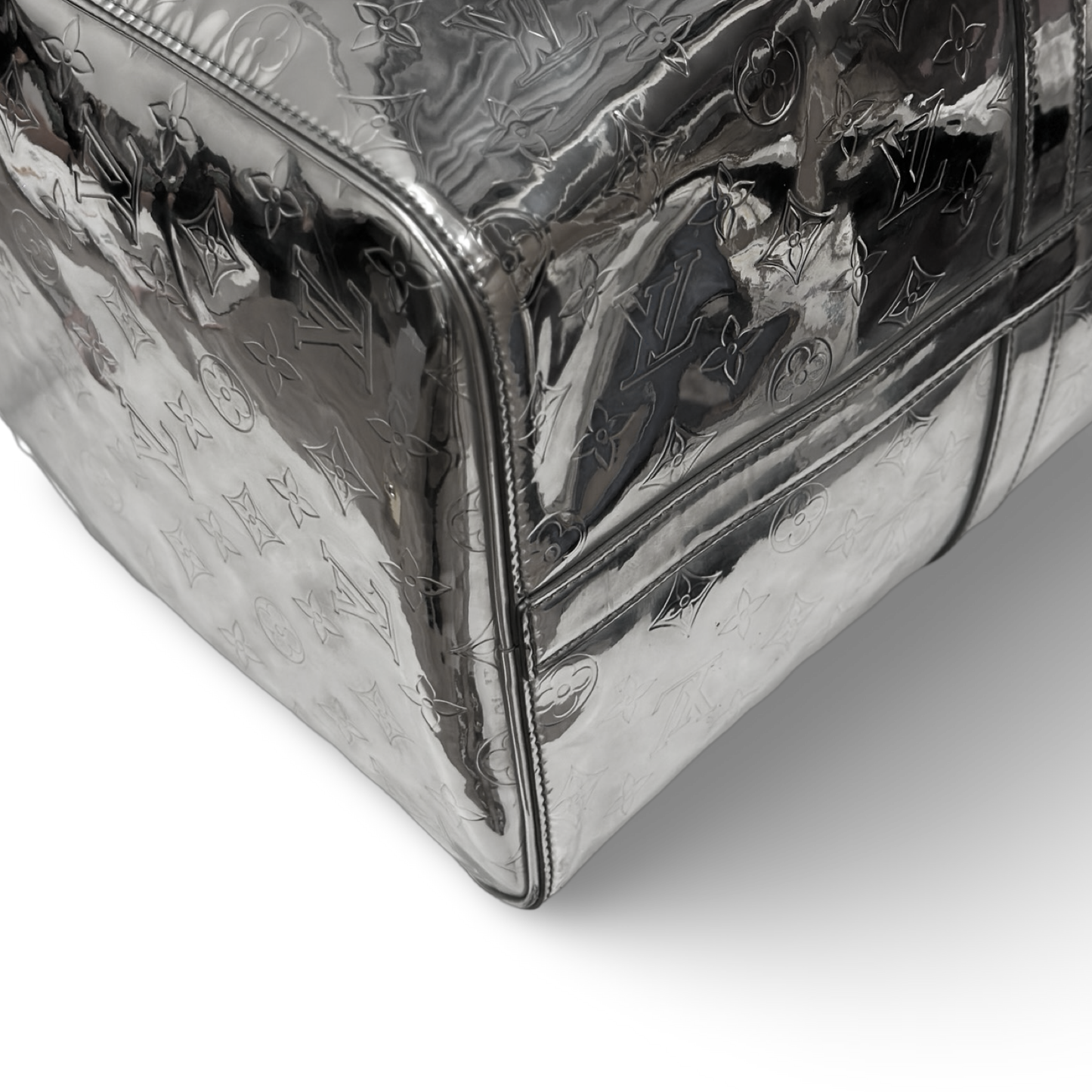 Louis Vuitton  Monogram Miroir Keepall Bandouliere 50 Bag-Silver