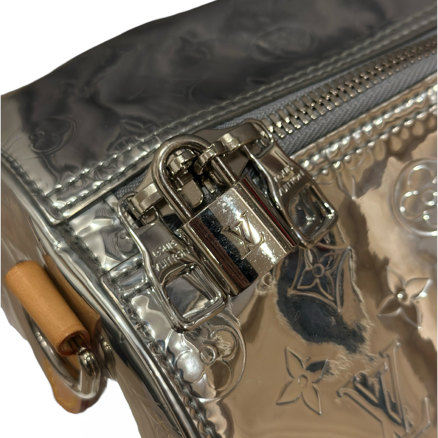 Louis Vuitton  Monogram Miroir Keepall Bandouliere 50 Bag-Silver
