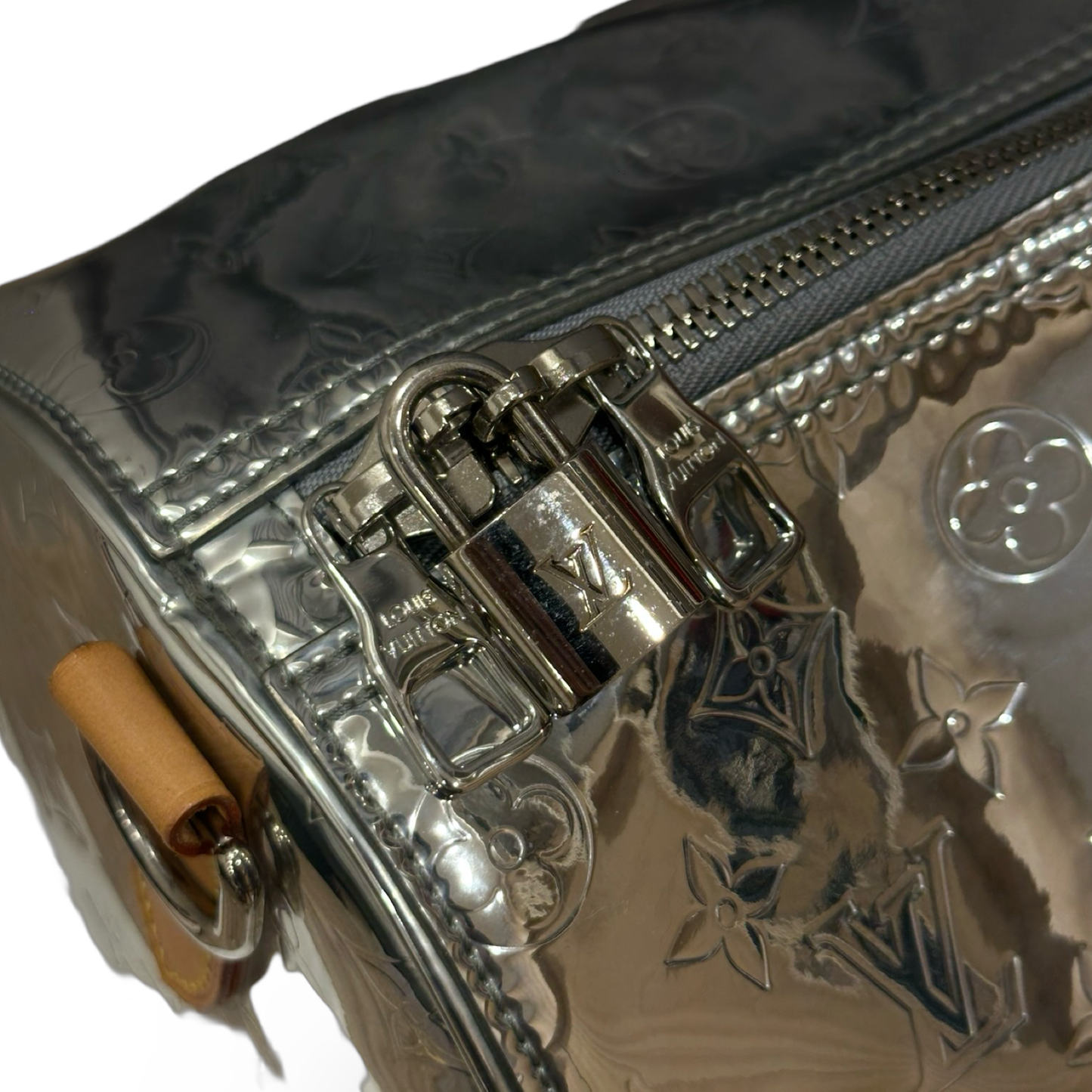 Louis Vuitton  Monogram Miroir Keepall Bandouliere 50 Bag-Silver
