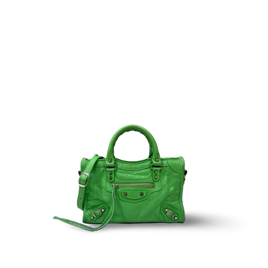Balenciaga Classic Nano City Bag - Green