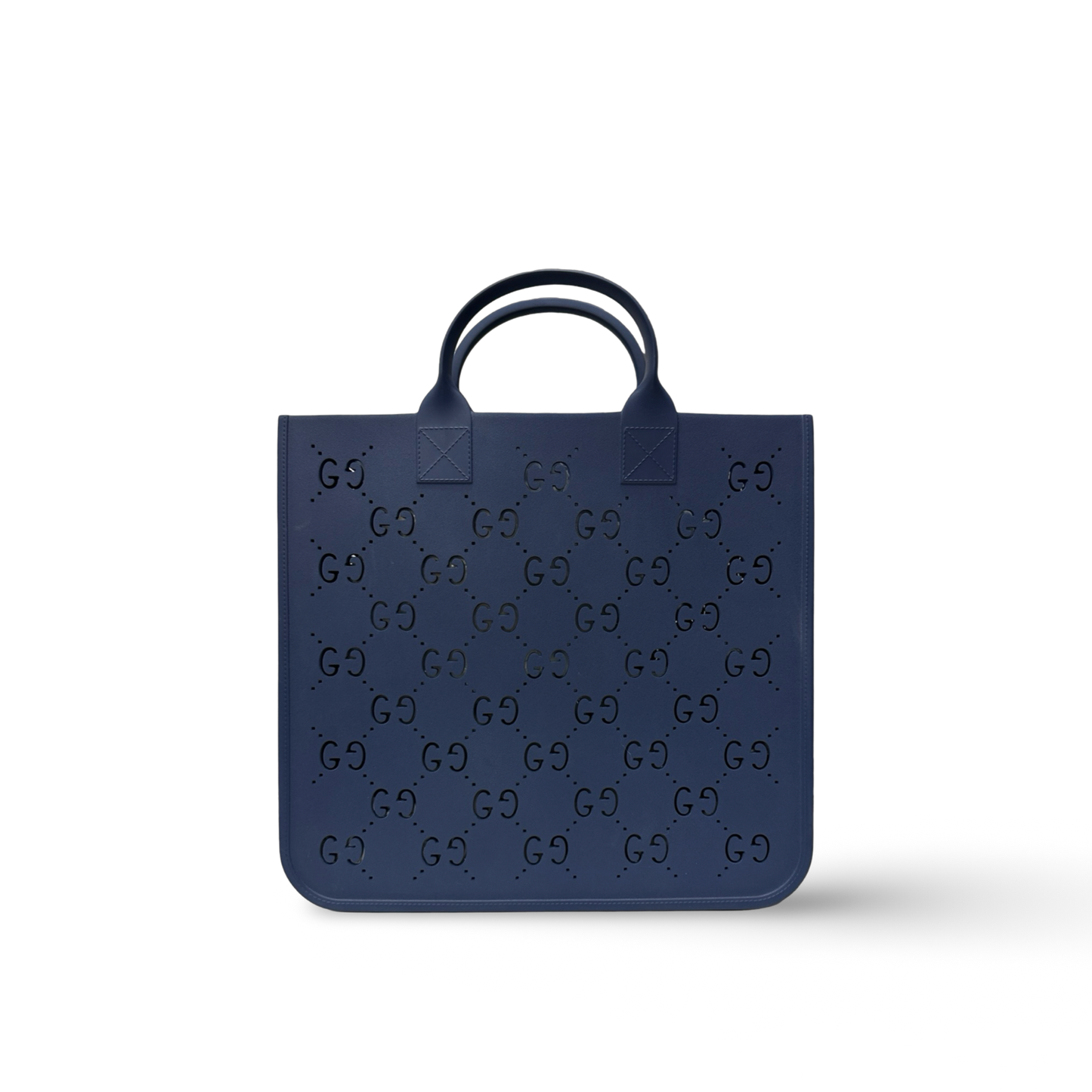 Gucci Kids' Monogram Top-Handle Rubber Tote Bag - Blue