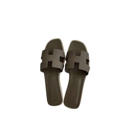 Hermes Oran Sandal - Etoupe