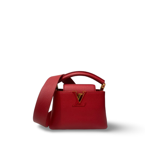 Louis Vuitton Mini Capuchines Bag - GHW / Red