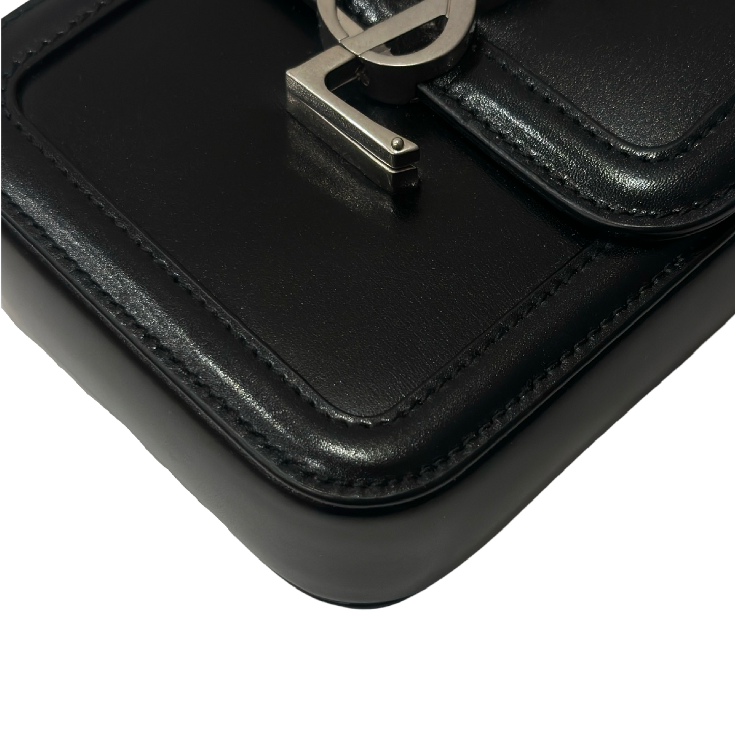 Saint Laurent Solferino Cross Body Bag - SHW / Black