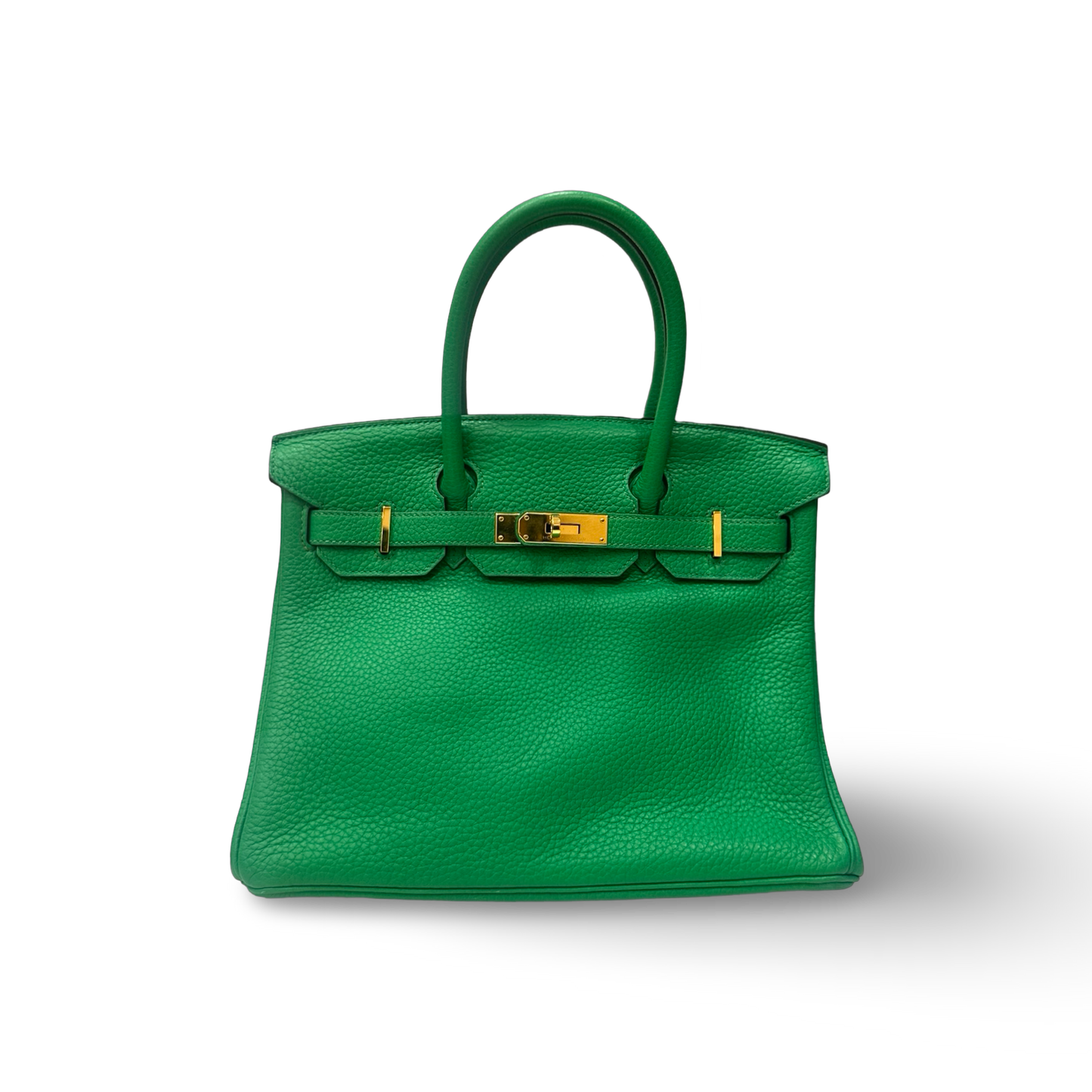 Hermes Togo Birkin 30 - Gold / Green