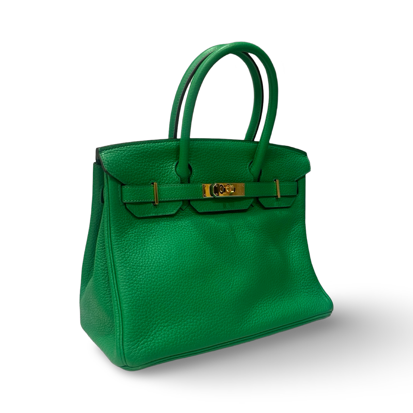 Hermes Togo Birkin 30 - Gold / Green