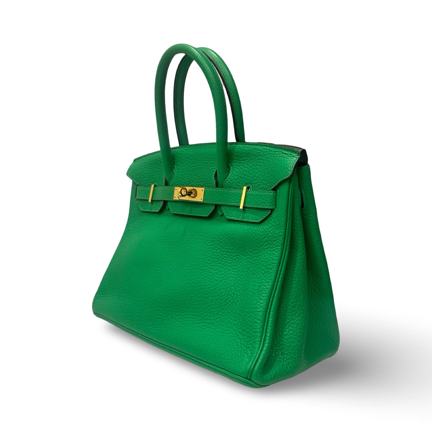 Hermes Togo Birkin 30 - Gold / Green