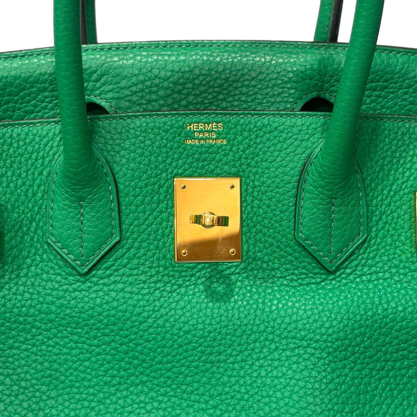 Hermes Togo Birkin 30 - Gold / Green