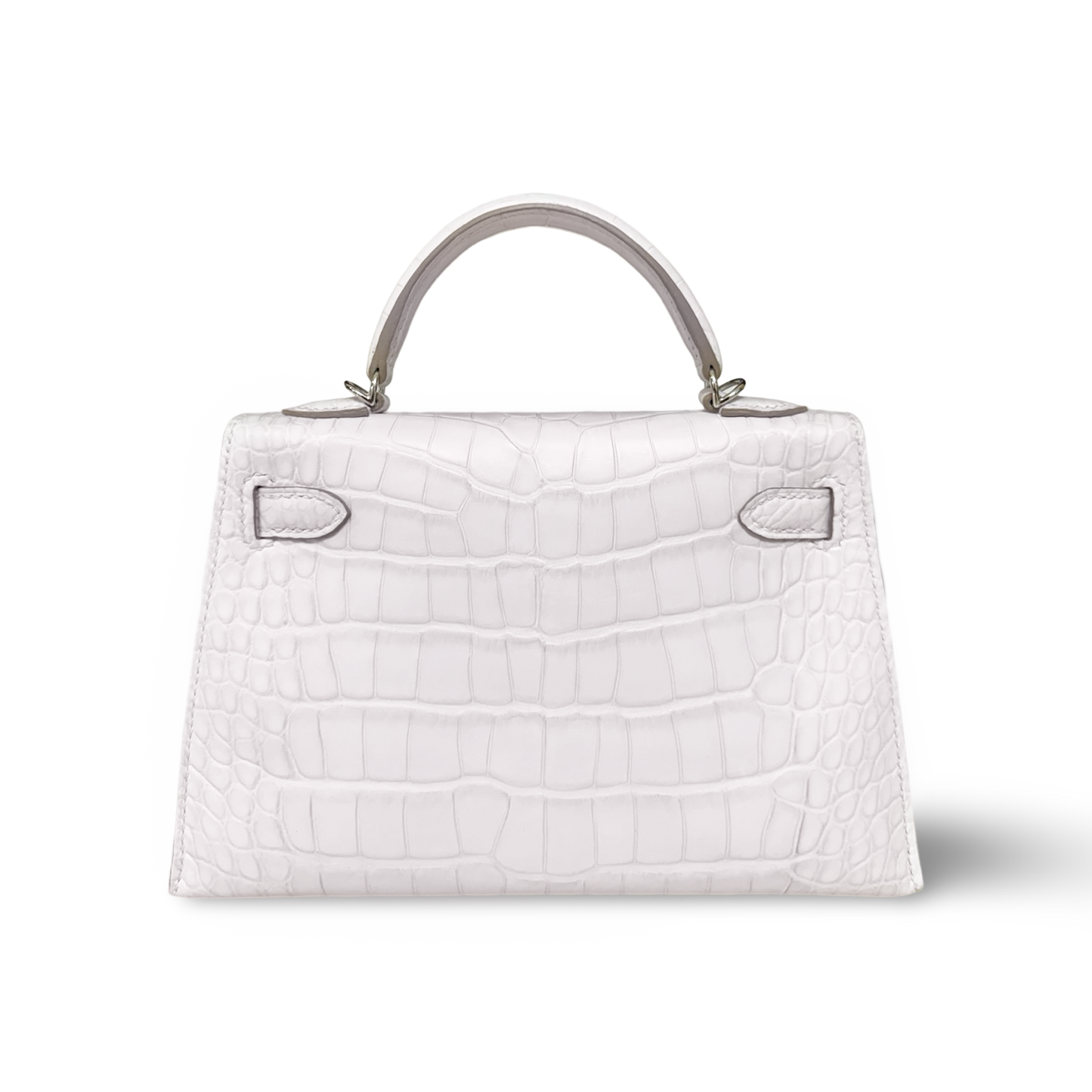 Hermès Kelly Mini Matte Boreal Alligator - Satin Mauve Pale