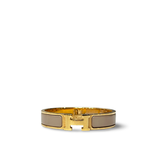 Hermes Clic H Bracelet - Marron Glacé