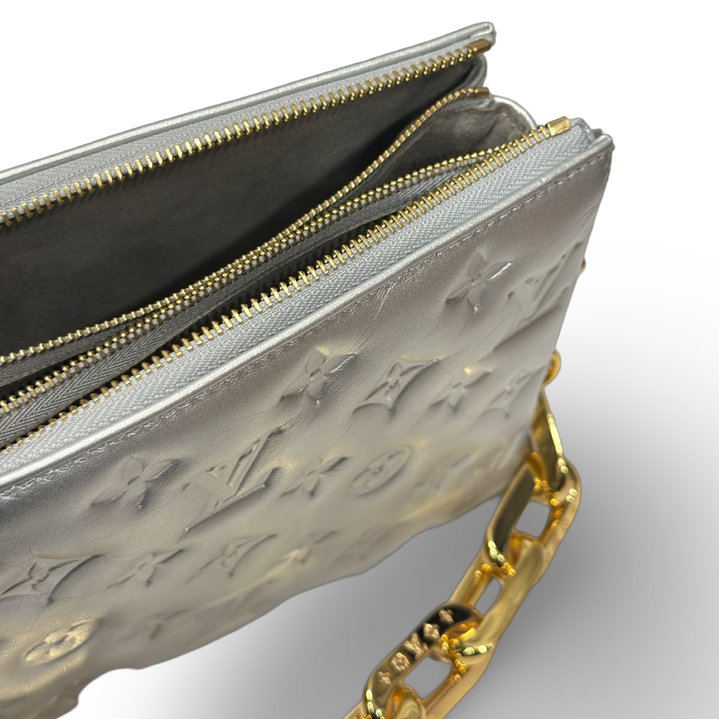Louis Vuitton Monogram Coussin BB - Sliver