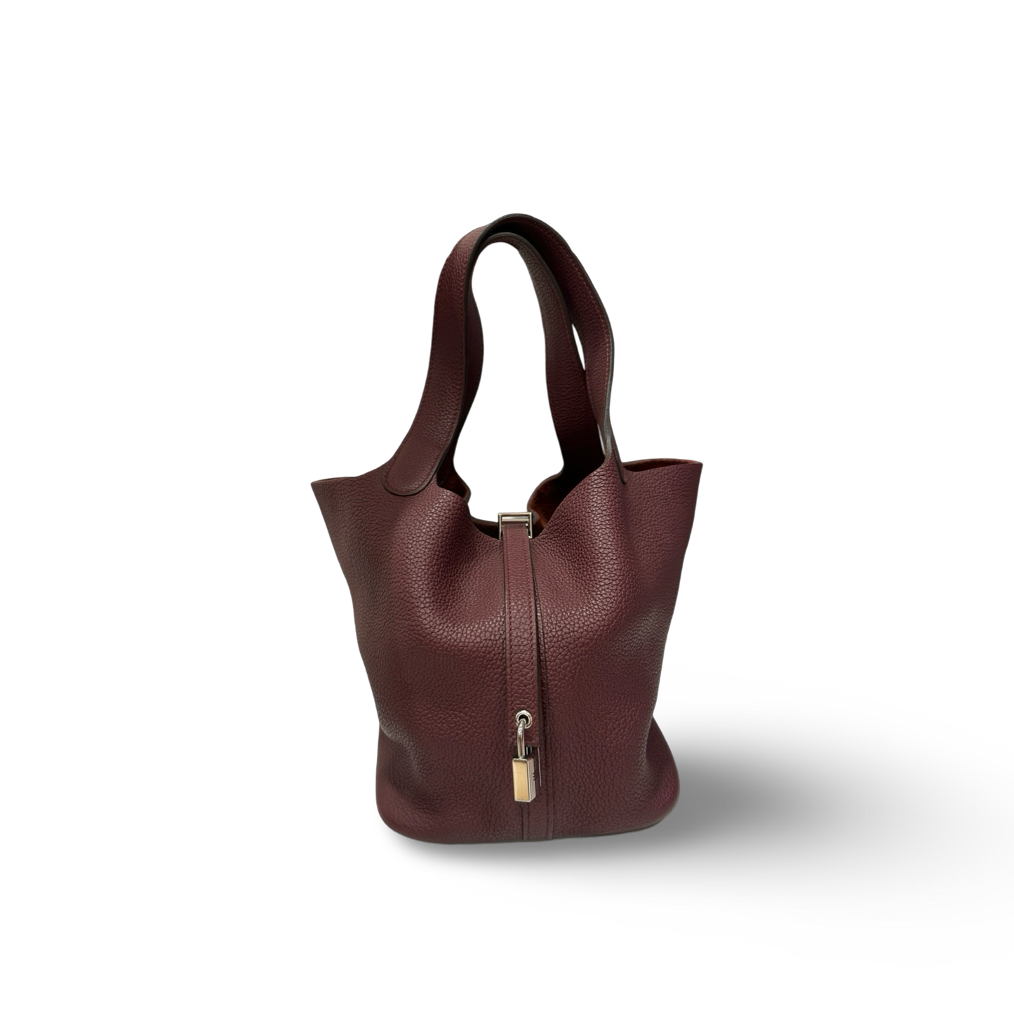 Hermes Togo Picotin 22 - SHW / Burgundy
