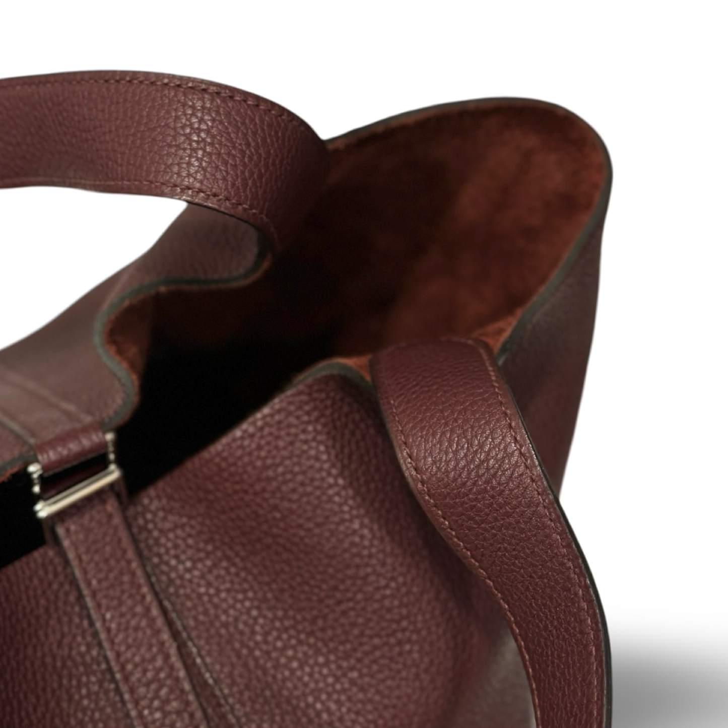 Hermes Togo Picotin 22 - SHW / Burgundy