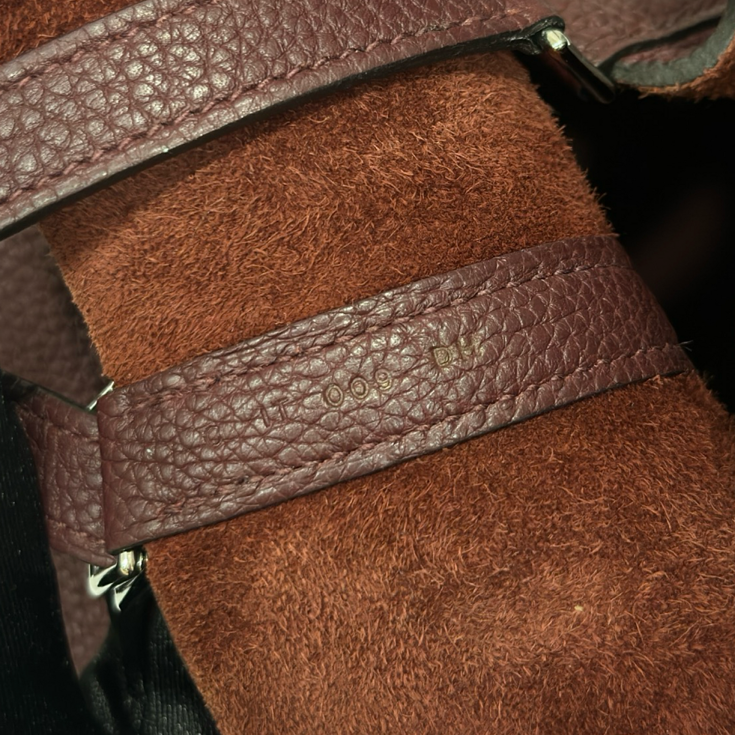 Hermes Togo Picotin 22 - SHW / Burgundy