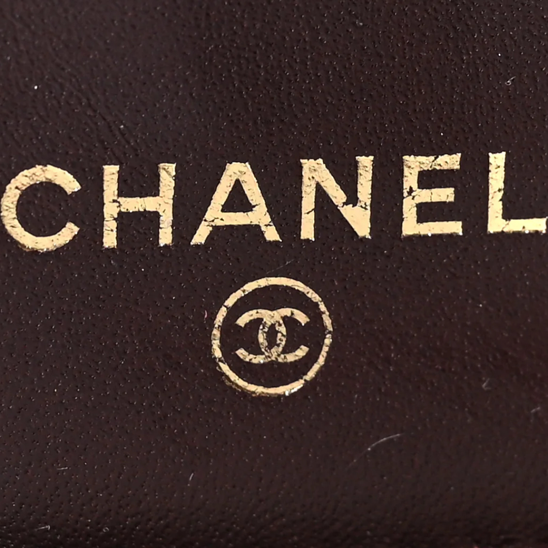Chanel Quilted Caviar Large Zip Around Organizer Wallet- GHW  Black