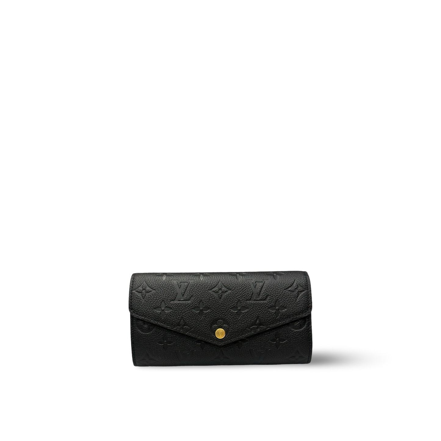 Louis Vuitton Monogram Empreinte Leather Sarah Wallet - Black