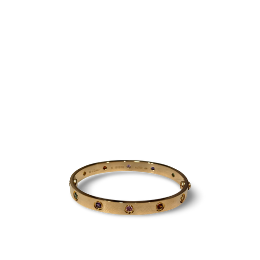 Cartier Love Bracelet 17 - Yellow Gold / Rainbow