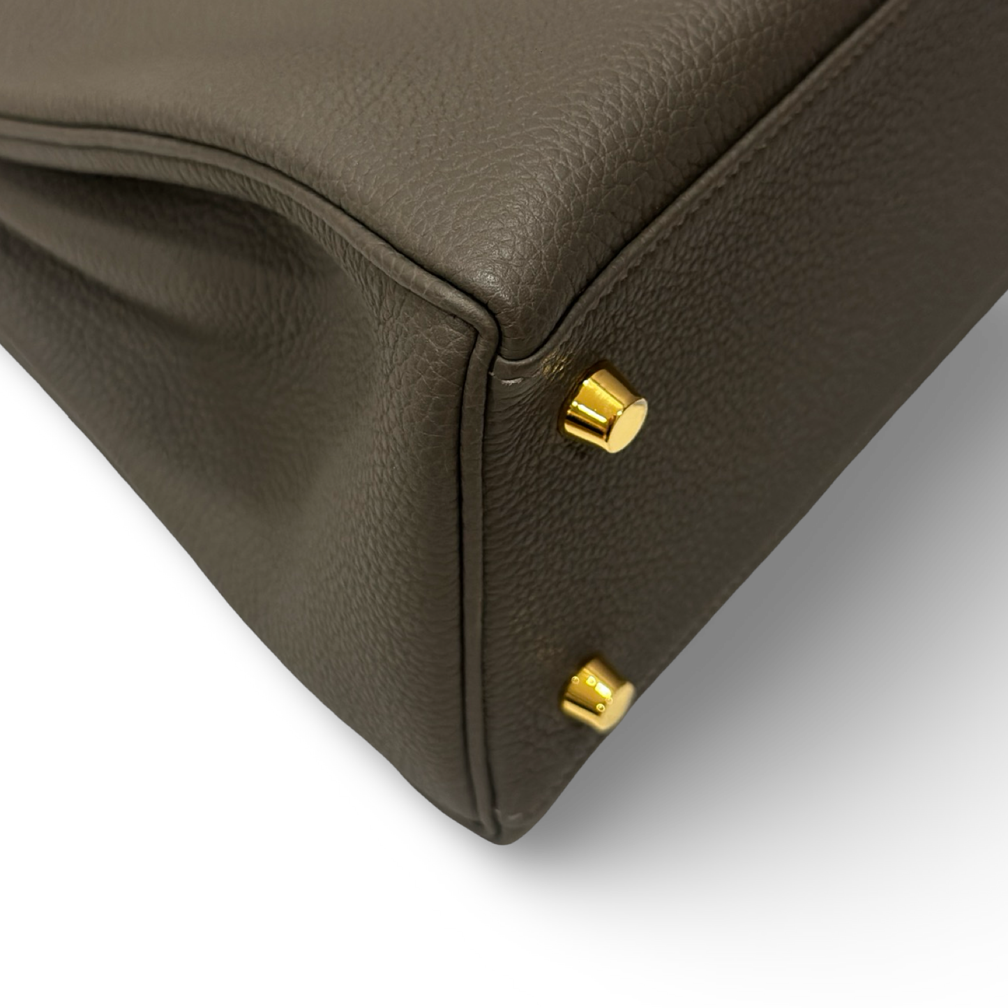 Hermes Togo Kelly 28 - GHW / Grey