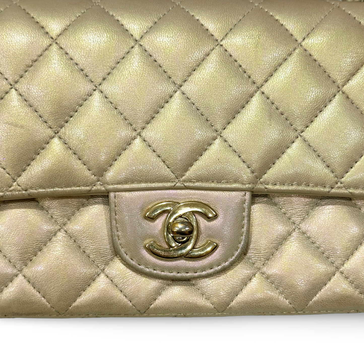 Chanel Quilted Lambskin Mini Rectangular Flap Bag - GHW / Champgine