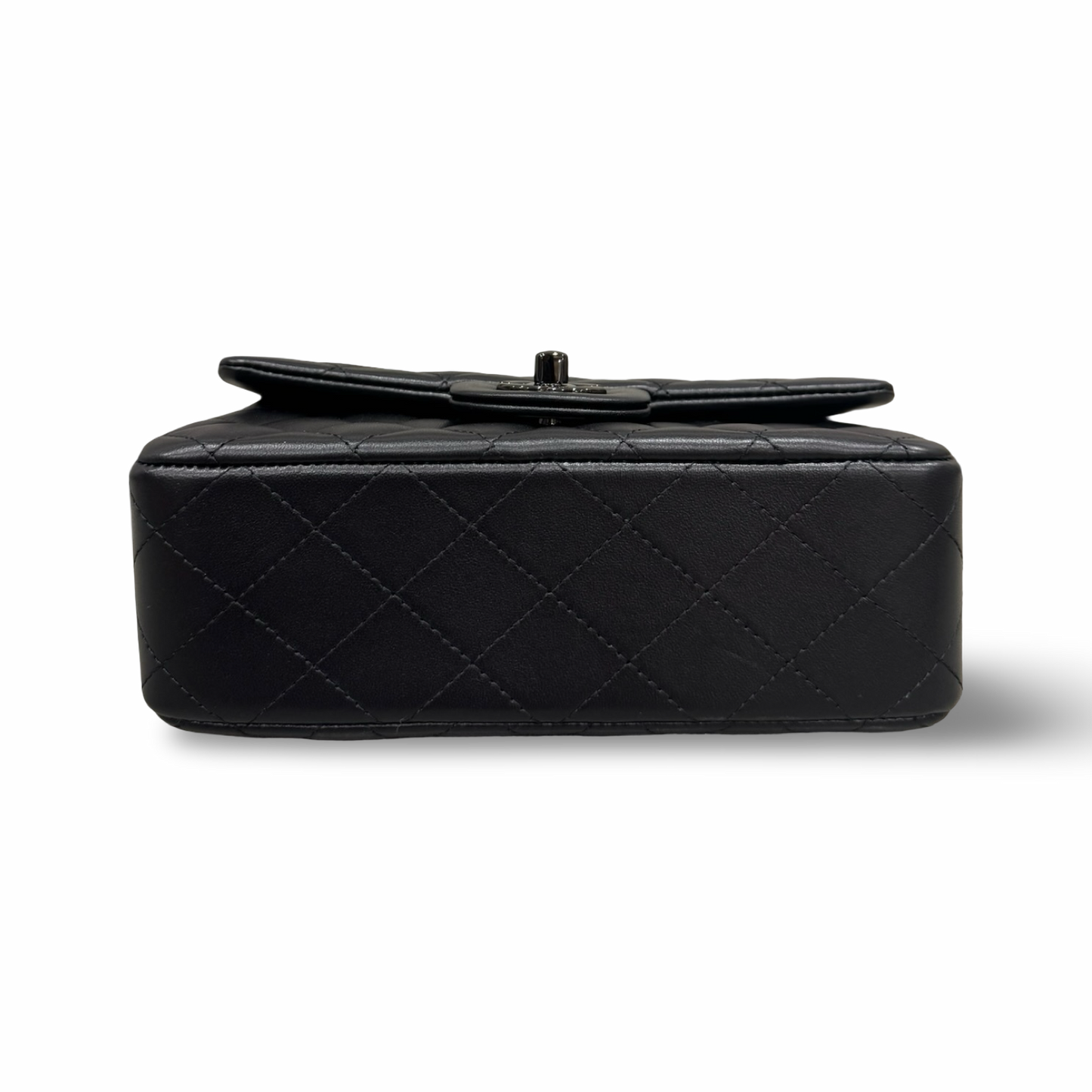 Chanel Quilted Lambskin Mini Top Handle Flap - So Black