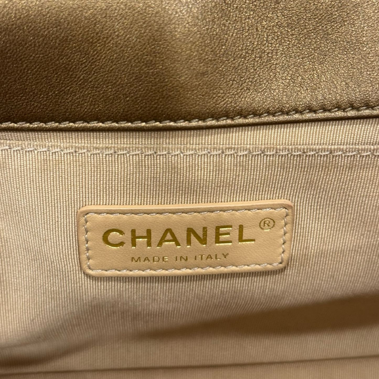 Chanel Quilted Medium Boy Bag - Aged GHW / Gold