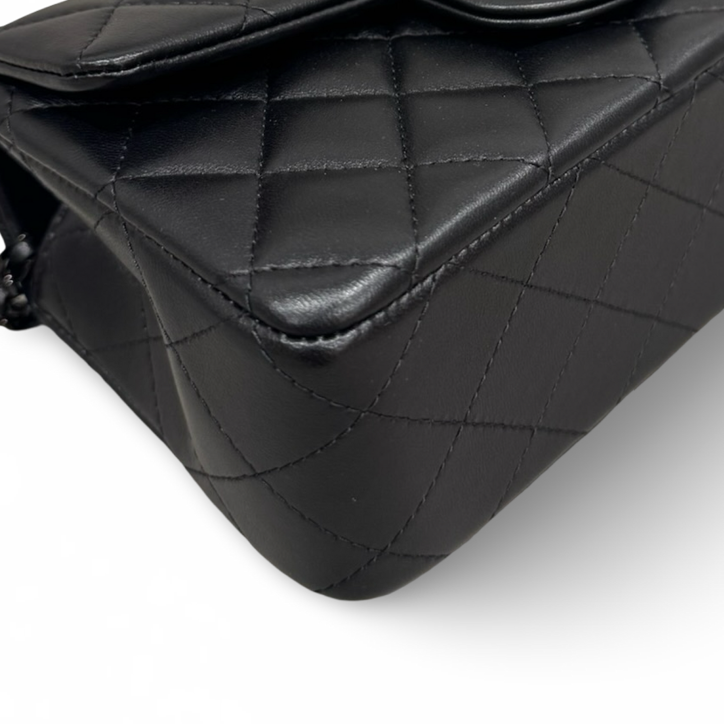 Chanel Quilted Lambskin Mini Top Handle Flap - So Black