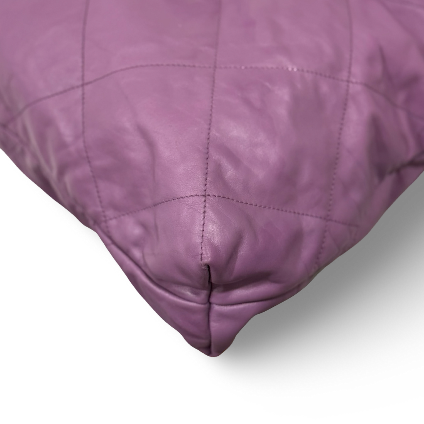 Chanel Quilted Lambskin Large 22 Bag - GHW / Purple