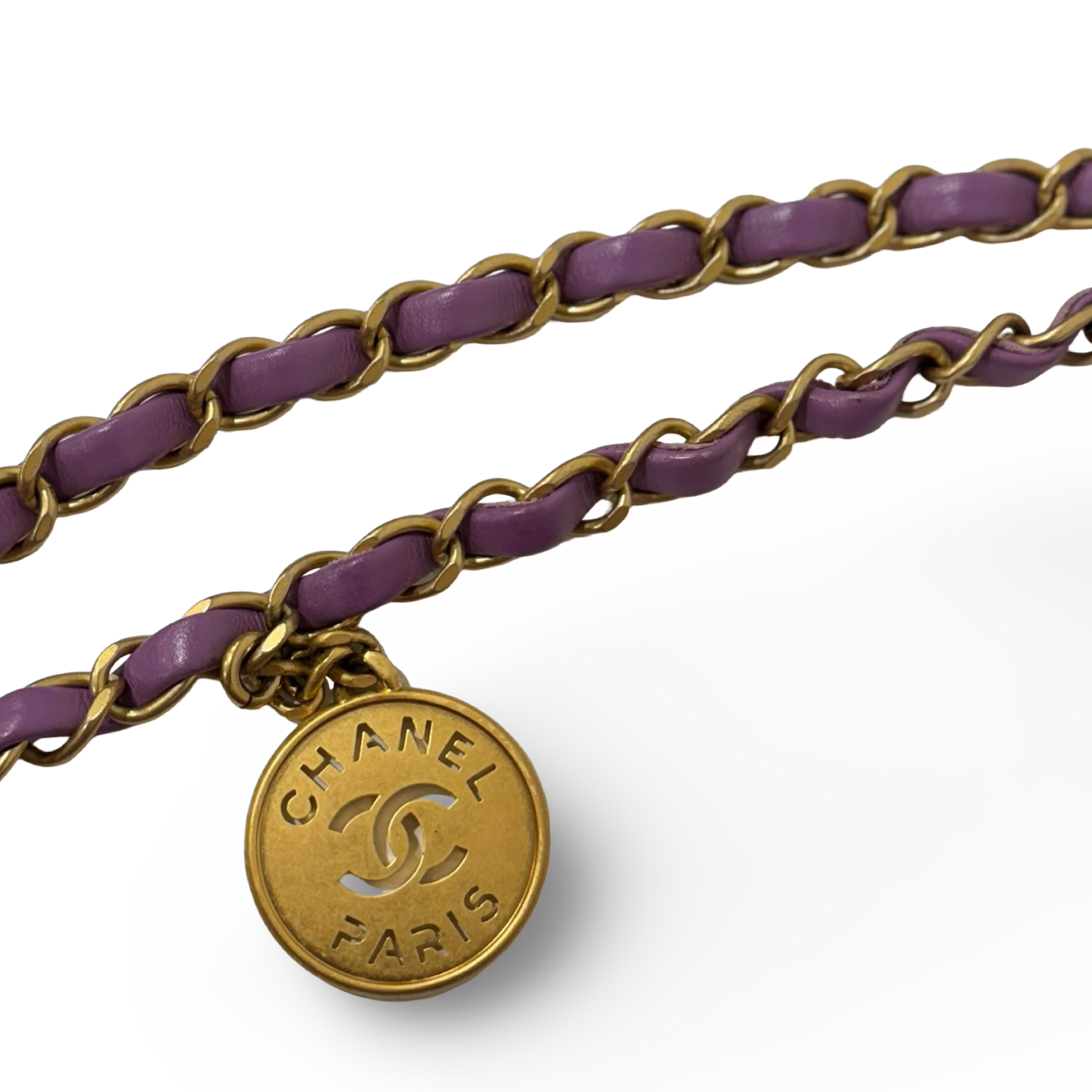 Chanel Quilted Lambskin Large 22 Bag - GHW / Purple