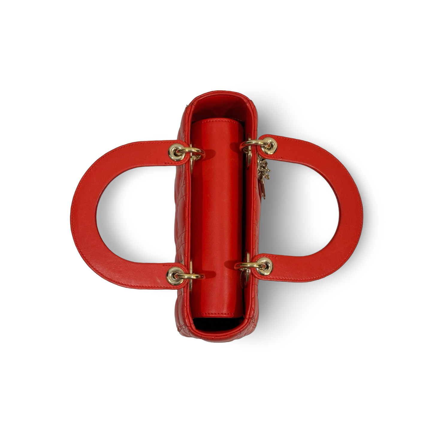 Dior Classic Lambskin Small My ABCDior Lady Dior Bag Red