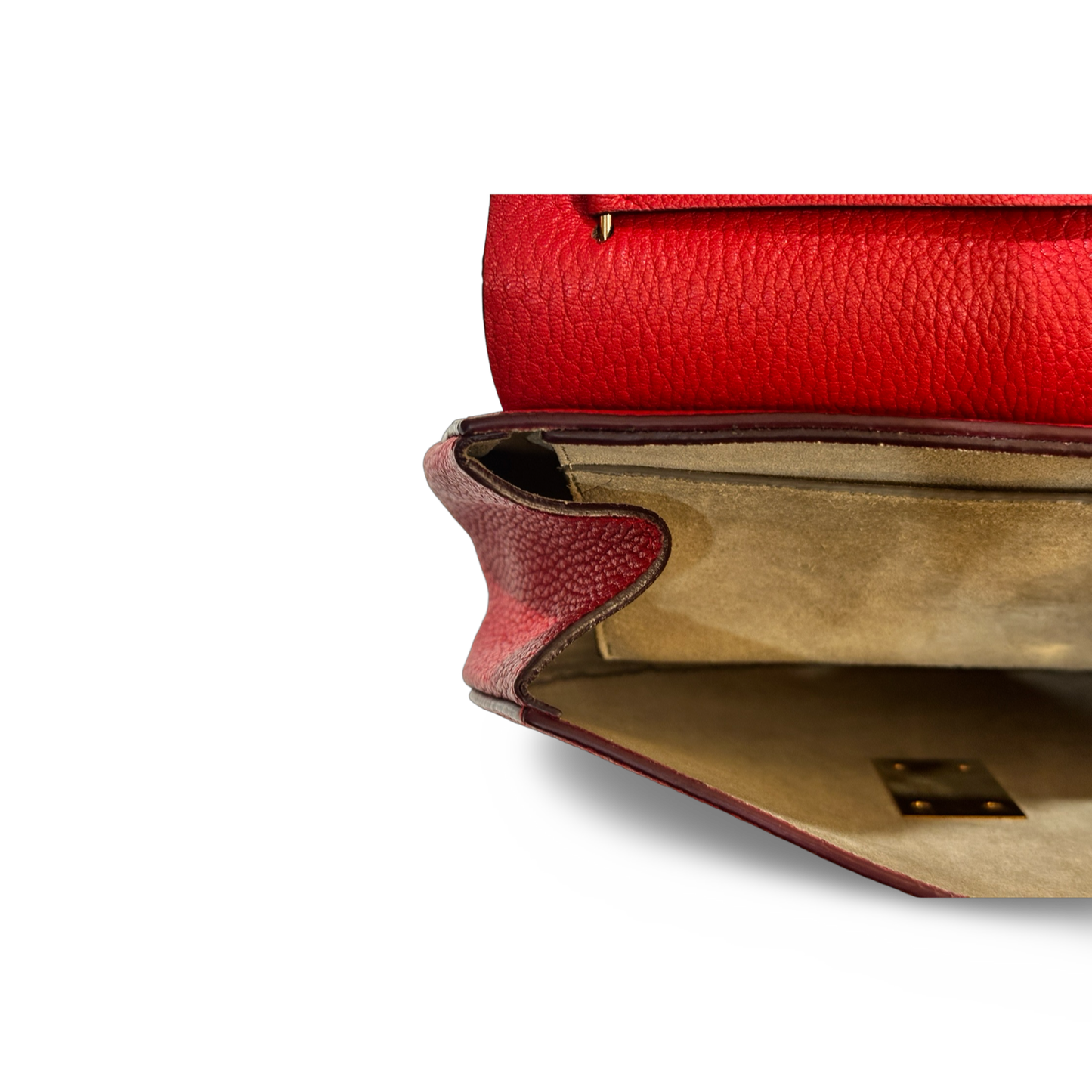 Chloé Medium Drew Bag Gold Red