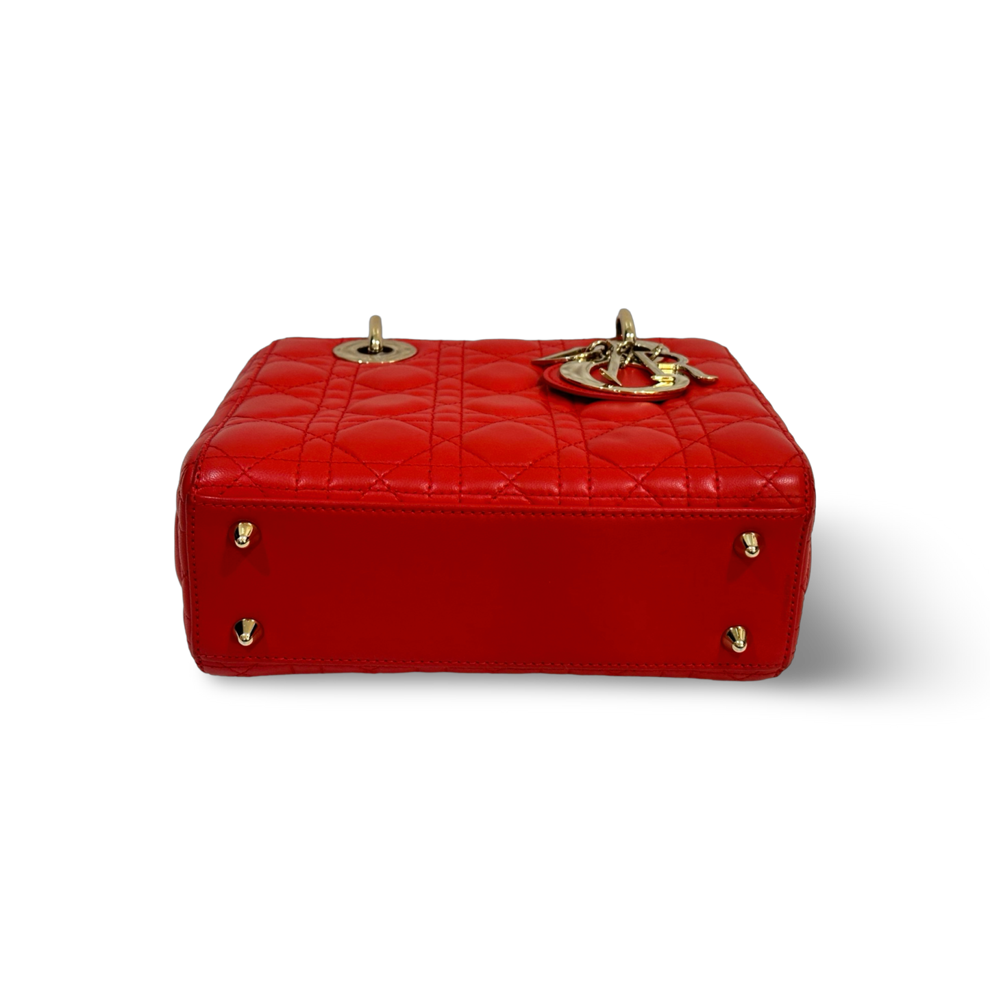 Dior Classic Lambskin Small My ABCDior Lady Dior Bag Red